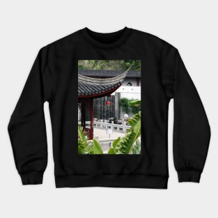 Chinese pagoda, Kowloon, Hong Kong Crewneck Sweatshirt